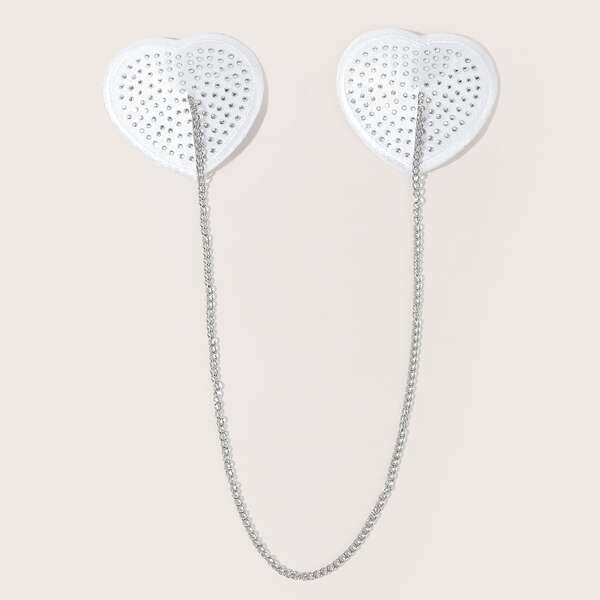 

Chain Linked Nipple Cover, White