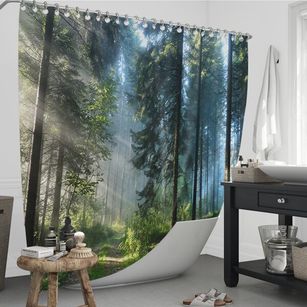 

Forest Pattern Shower Curtain, Multicolor
