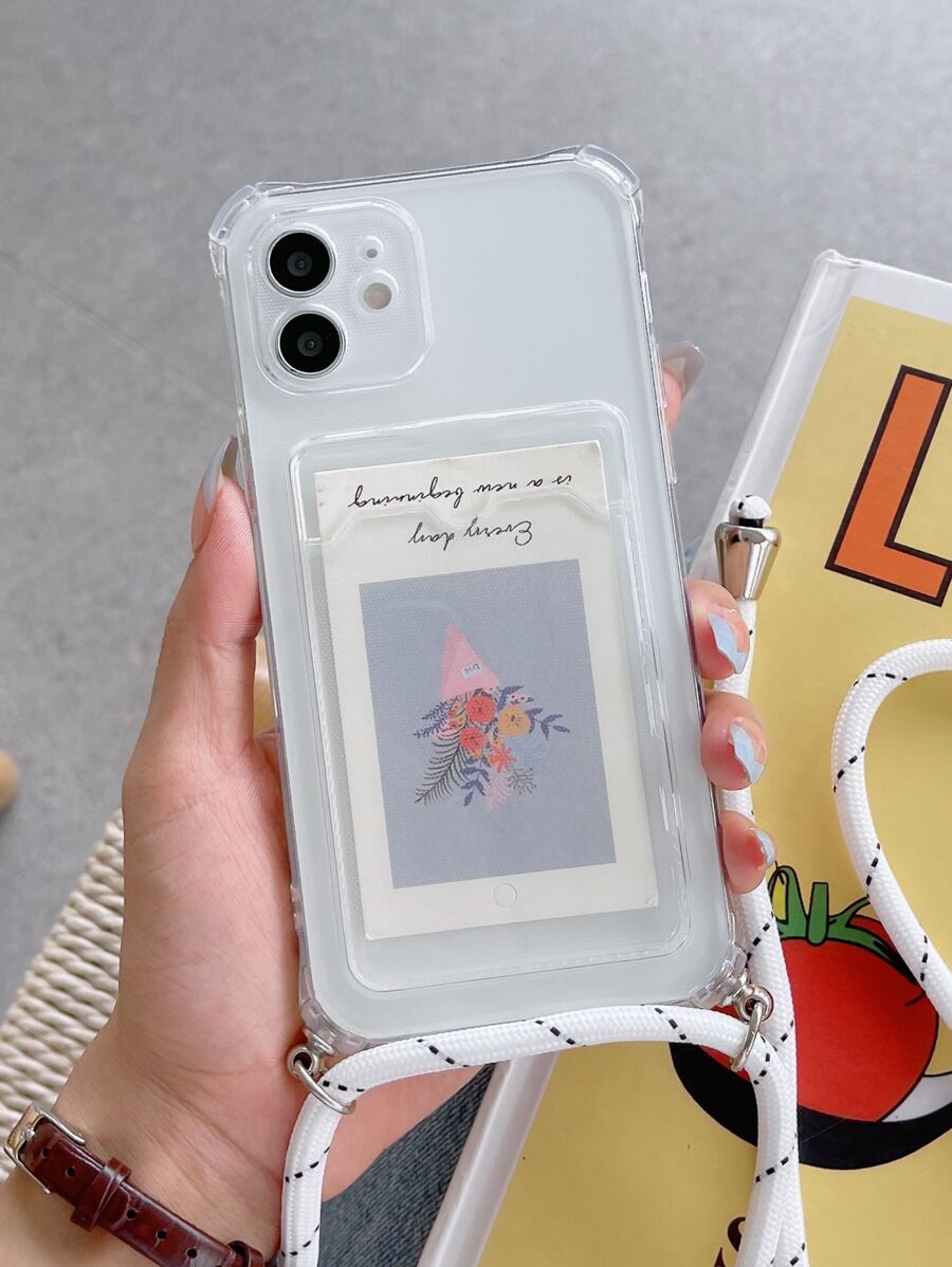 Hộp đựng thẻ điện thoại có dây buộc - Trong sáng - Xem 1