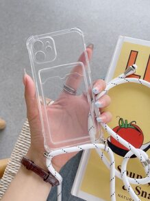 Hộp đựng thẻ điện thoại có dây buộc - Trong sáng - Xem 2