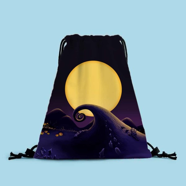 

Halloween Graphic Drawstring Backpack, Multicolor