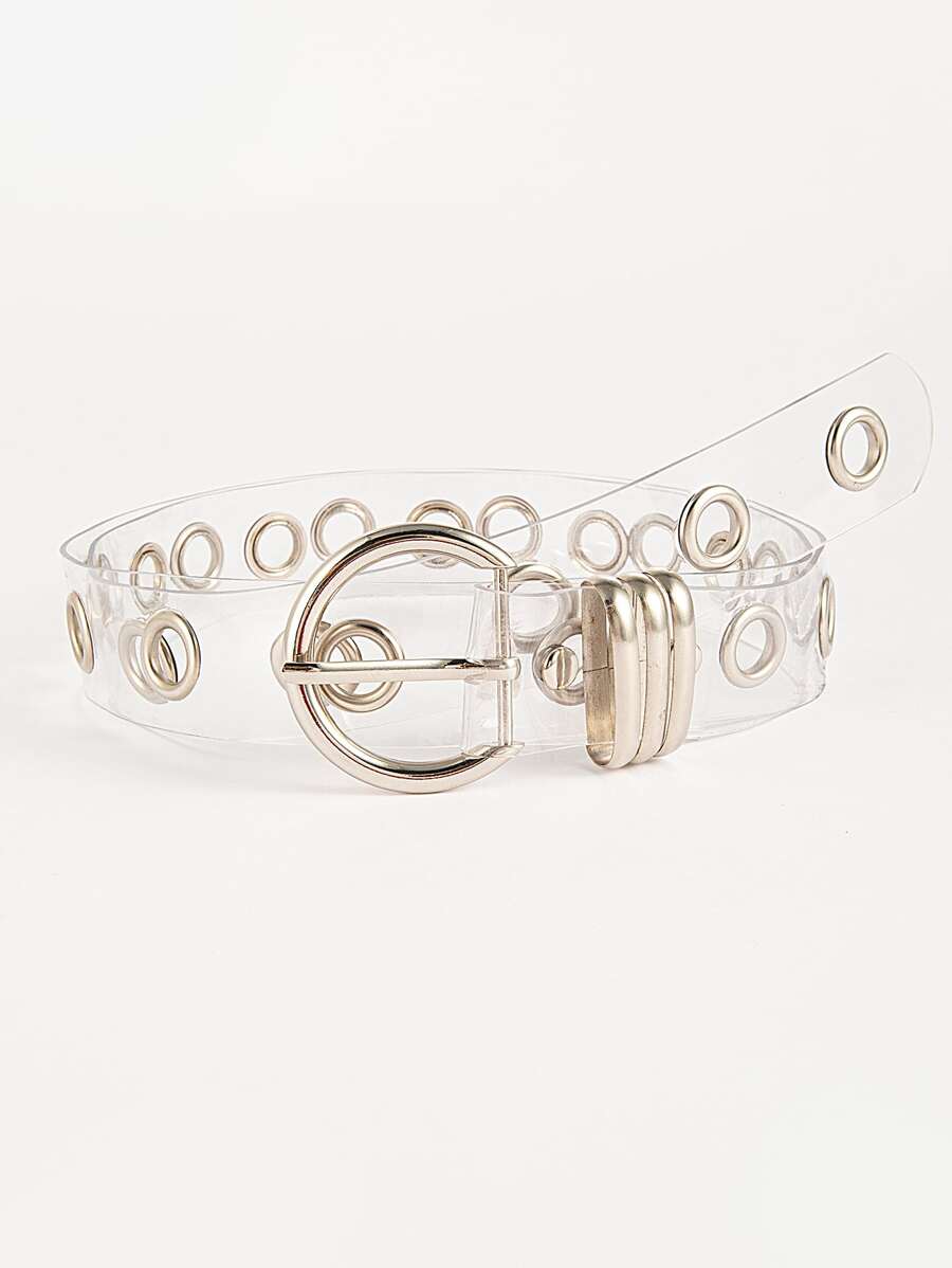 1 pieza Cinturón con decoración de ojo de estilo punk unisex - transparente - Ver 1