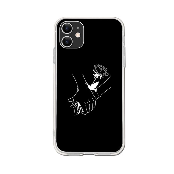 

Line Art Phone Case, Black and white