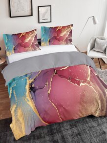 Set colcha sin relleno estampado en caliente - Multicolor - Ver 1