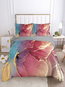 Set colcha sin relleno estampado en caliente - Multicolor - Ver 3