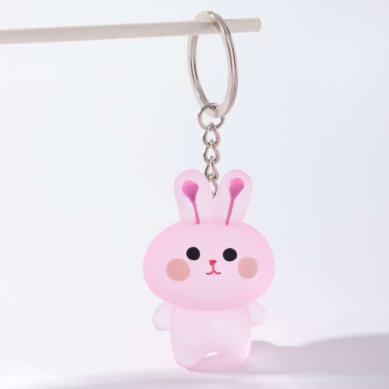 

Rabbit Pendant Keychain, Pink