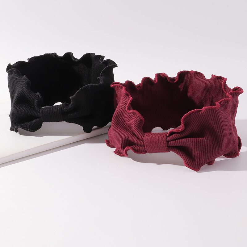 

2pcs Plain Hair Band, Multicolor