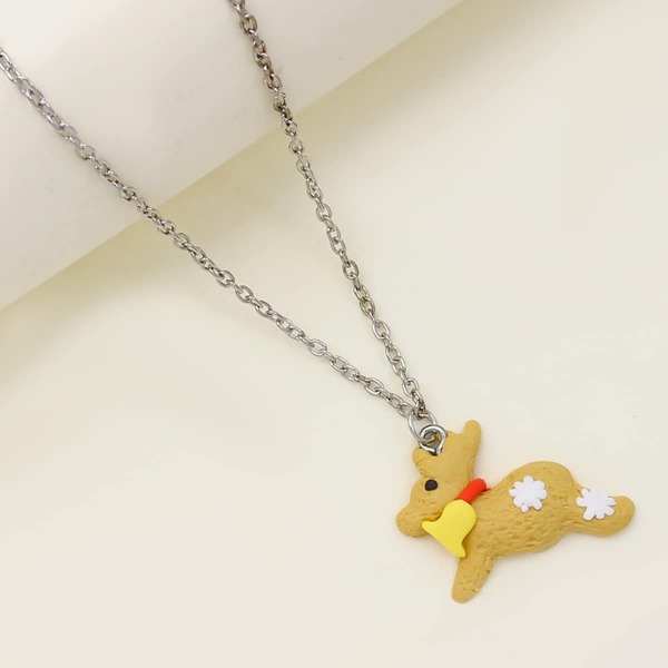 

Christmas Animal Charm Necklace, Yellow