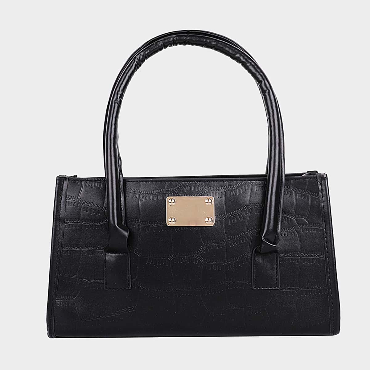 

Stone Grain Shoulder Bag, Black