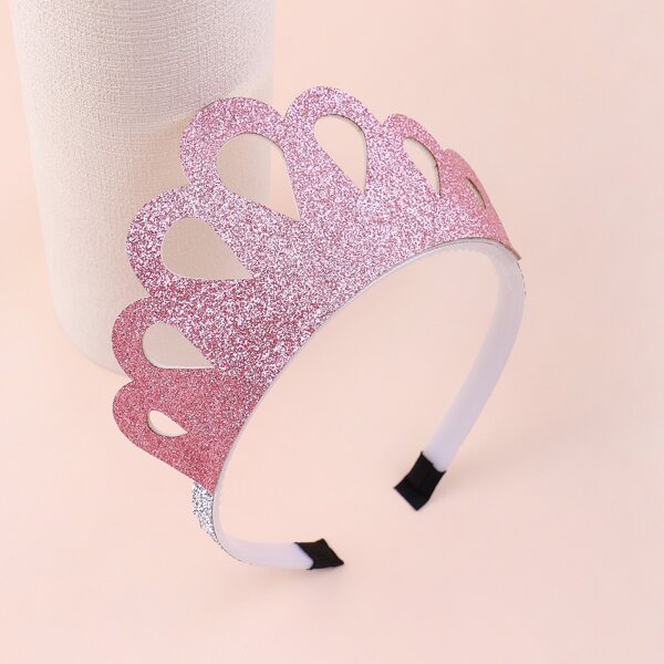 

Toddler Girls Crown Decor Headband, Pink