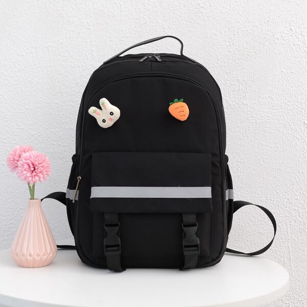 

Cartoon Decor Classic Backpack, Black
