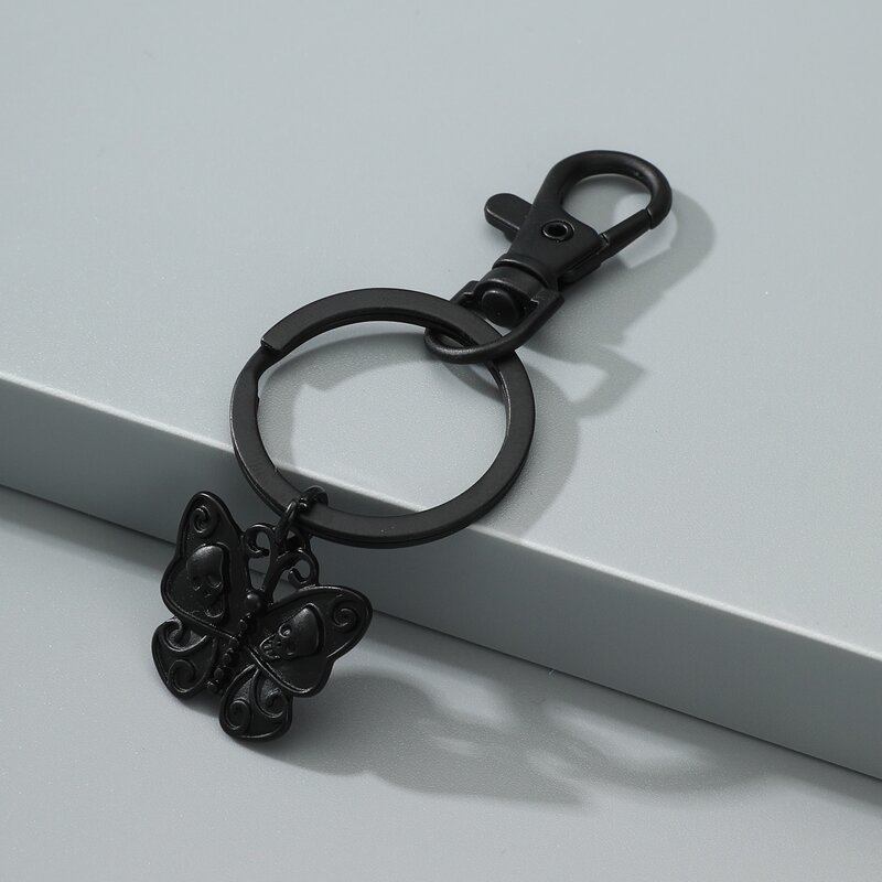 

Butterfly Charm Keychain, Black