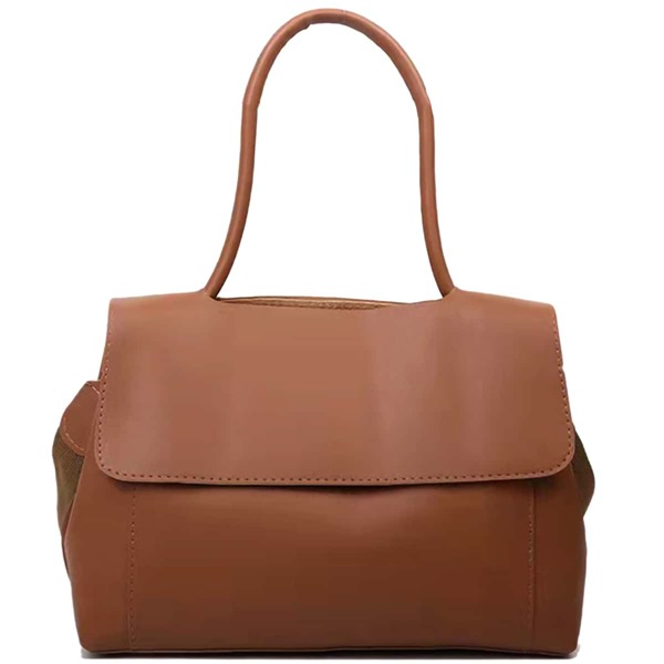 

Minimalist Flap Square Bag, Brown