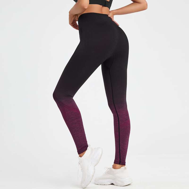 

Super Elastic Ombre Sports Leggings, Multicolor