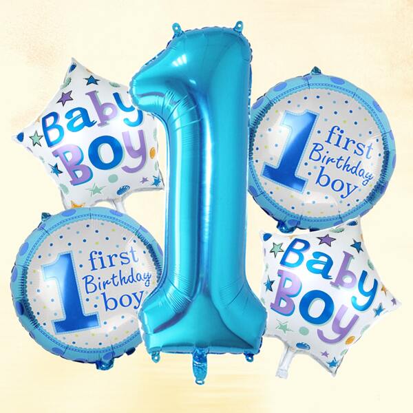 

5pcs Baby Shower Decorative Balloon, Blue