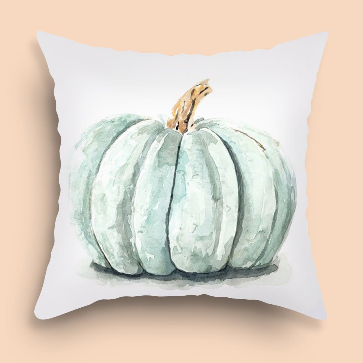 

Pumpkin Print Cushion Cover Without Filler, Multicolor