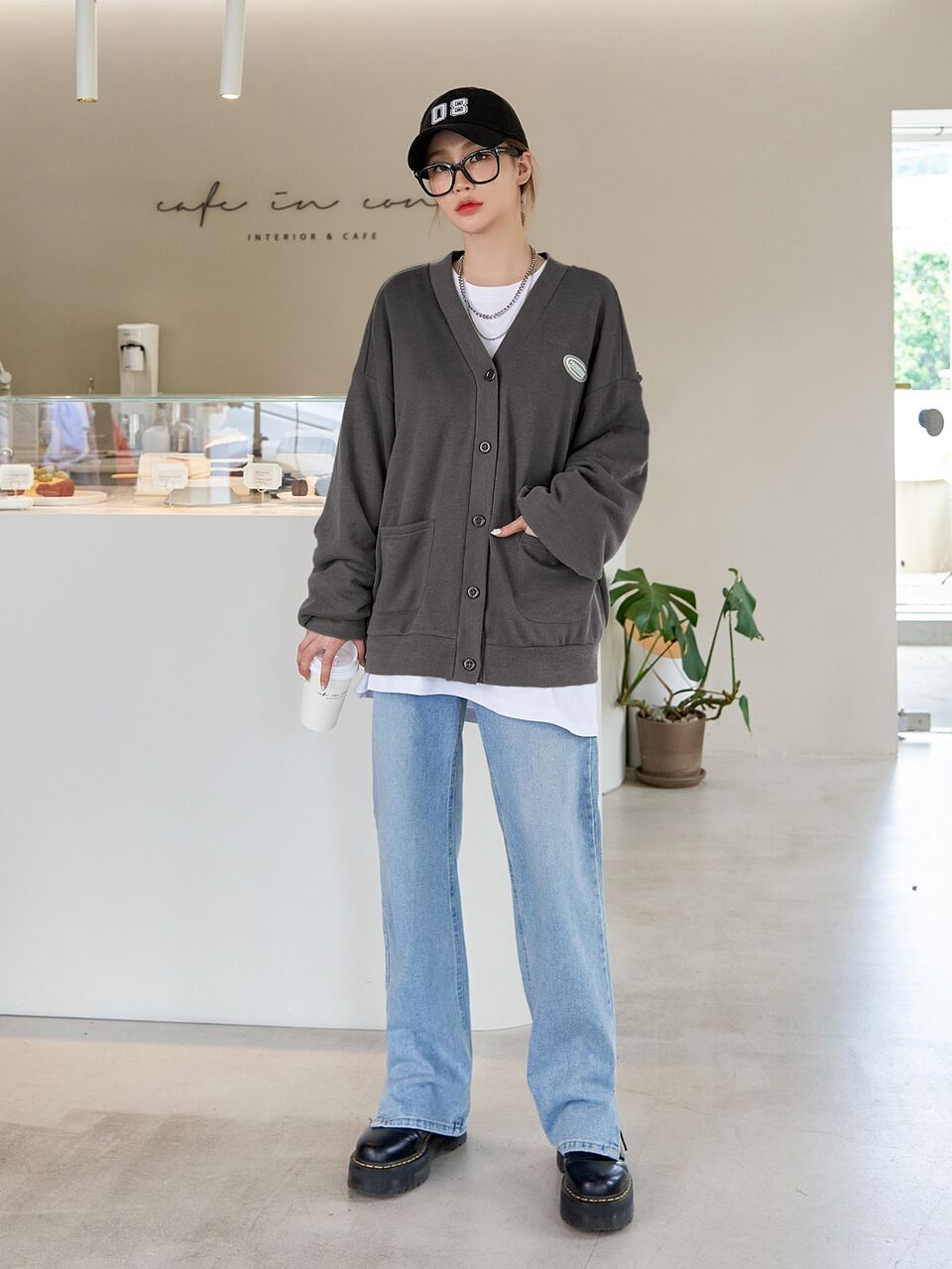 Patched Front Double Pocket Jacket