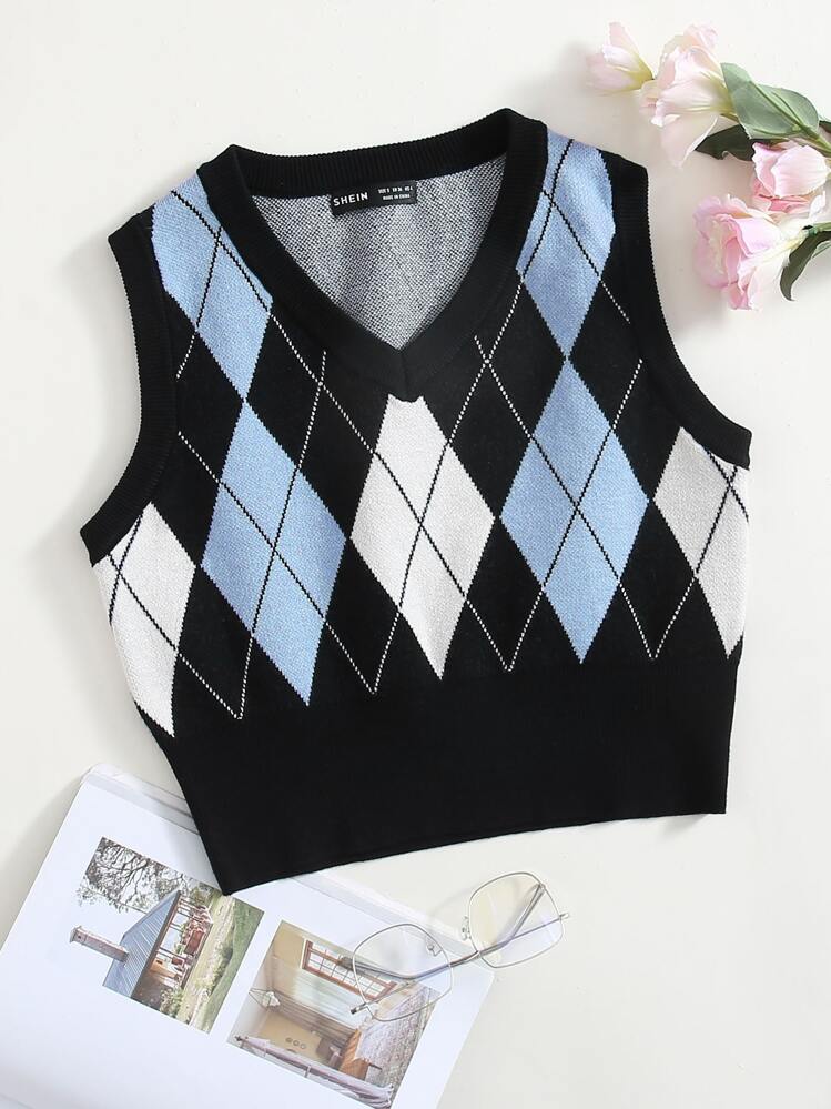 ★Seventeen DK着用★【Havism】ARGYLE PATTERN KNIT VEST ARGYLE KNIT VEST | PALACE SKATEBOARDS