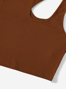 Muchica 2 piezas top tank de cuello asimétrico unicolor - Multicolor - Ver 5