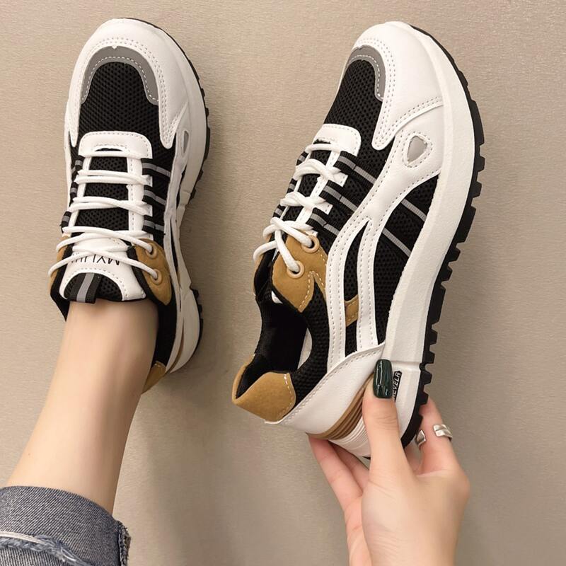 

Lace-up Front Sneakers, Black