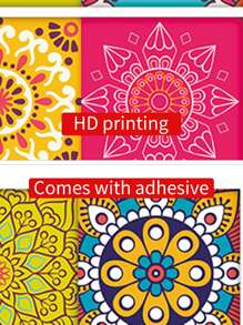 10pcs Mandala Pattern Wall Sticker Rama Decoration - Multicolor - View 3