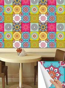 10pcs Mandala Pattern Wall Sticker Rama Decoration - Multicolor - View 4