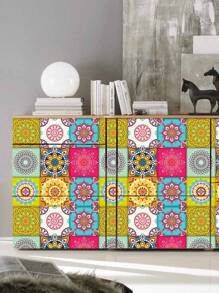 10pcs Mandala Pattern Wall Sticker Rama Decoration - Multicolor - View 5