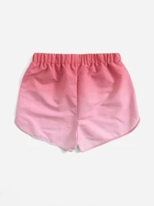SHEIN Swim Summer Beach Ombre Swim Shorts - Hot Pink - View 2
