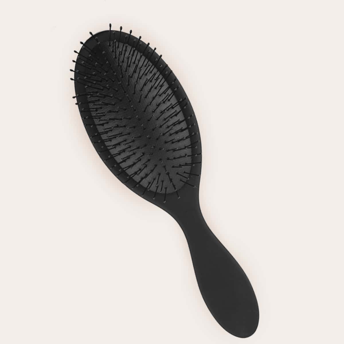 

1pc Plain Hair Brush, Black