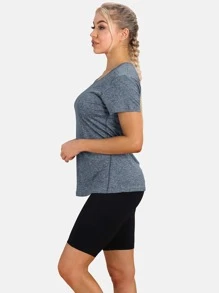 3pcs V-Neck Sports T-Shirt - Multicolor - View 3