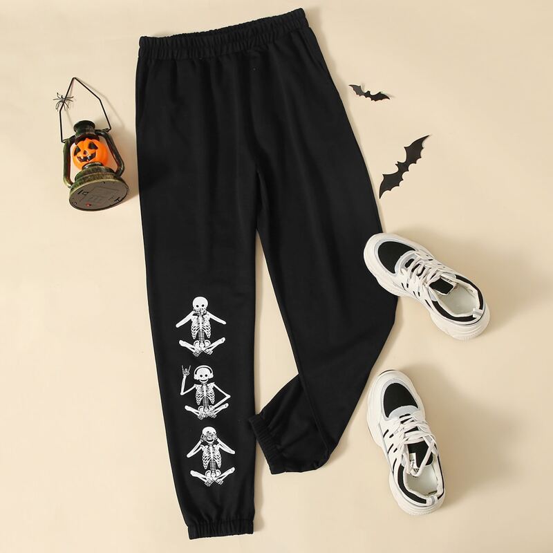 

Halloween Print Sweatpants, Black