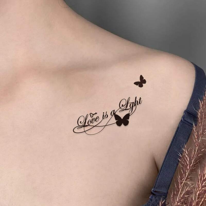 

1sheet Crown Pattern Tattoo Sticker, Black
