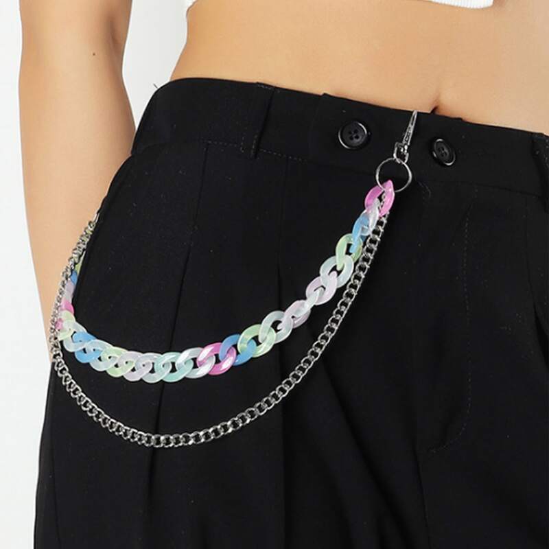 

Layered Pants Chain, Multicolor