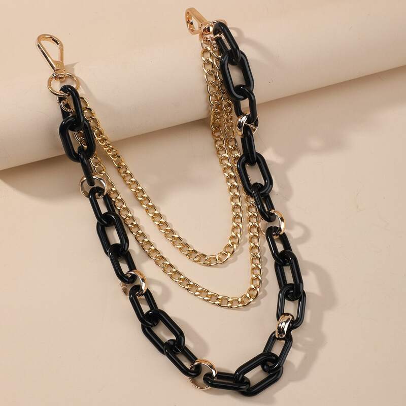 

Layered Pants Chain, Black