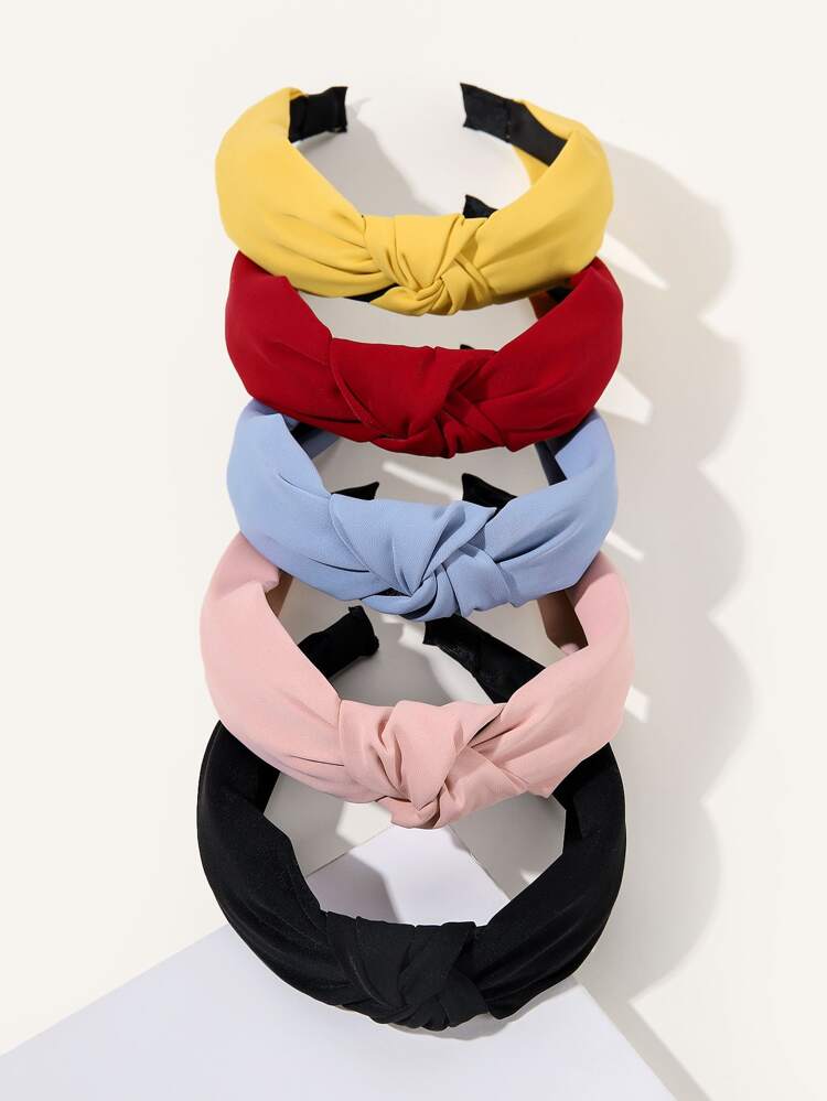 5 Stücke Knoten Dekor Haarreif, Haarband, Haarreif Haarschmuck, Kopfschmuck