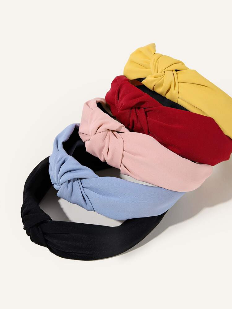 5 Stücke Knoten Dekor Haarreif, Haarband, Haarreif Haarschmuck, Kopfschmuck