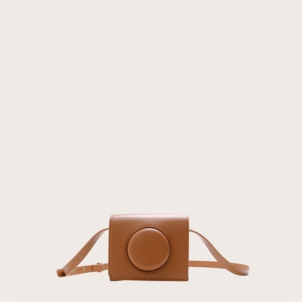 

Kids Camera Design Crossbody Bag, Brown