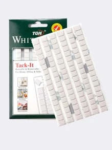 1pack White Reusable Nail Art Clay, Professional False Nail Tips Sticky Adhesive Manicure Tool - Diy Nail Art Sticky Plasticine Non Stick Hand Clays