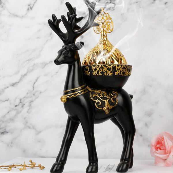 

1pc Elk Incense Burner, Multicolor