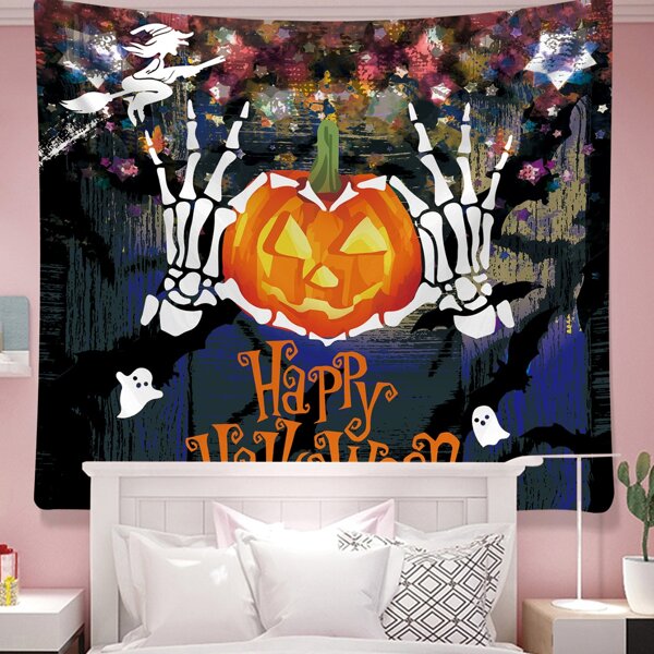 

Halloween Pumpkin Tapestry, Multicolor