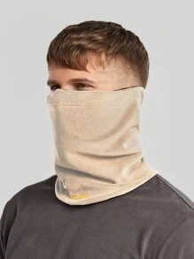 Cubrebocas Multifunción de doble cara con protección solar y anti-UV para cuello - Beis - Ver 1