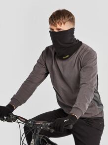 Cubrebocas Multifunción de doble cara con protección solar y anti-UV para cuello - Beis - Ver 2