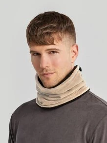 Cubrebocas Multifunción de doble cara con protección solar y anti-UV para cuello - Beis - Ver 5