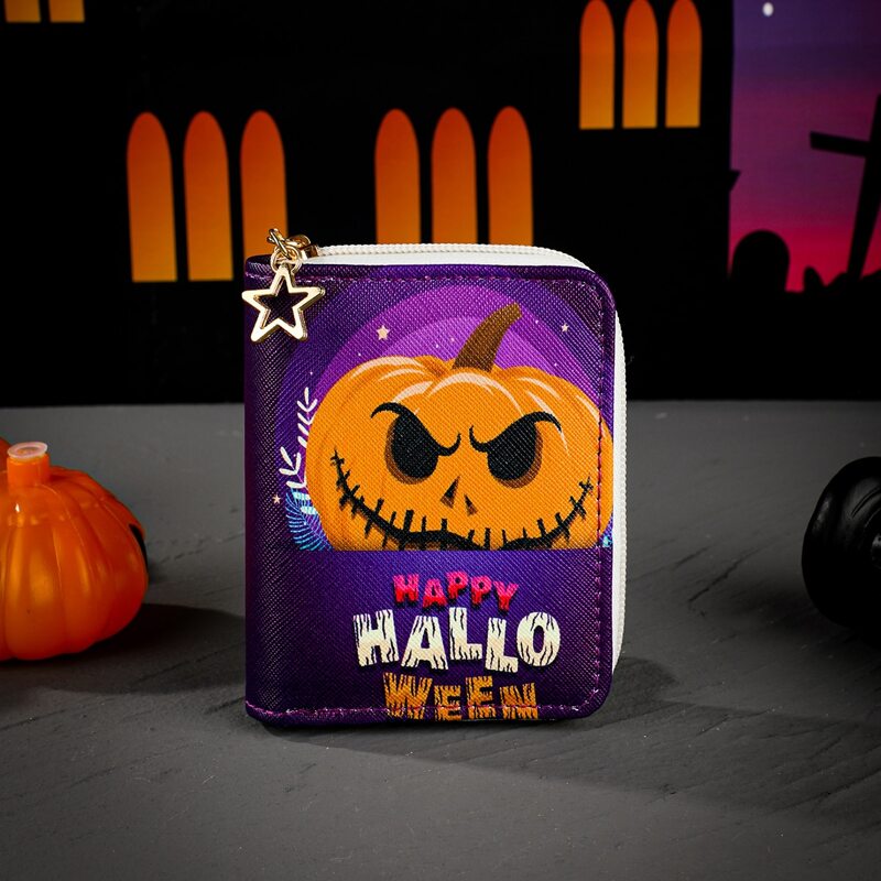 

Halloween Pumpkin Graphic Purse, Multicolor