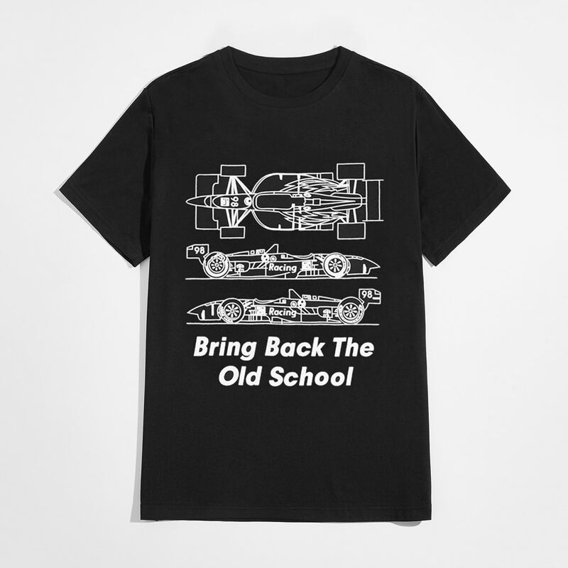 

Guys Letter Car Graphic Tee, Black