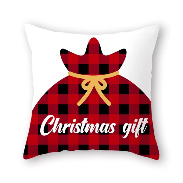 

Christmas Print Cushion Cover Without Filler, Multicolor