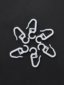 6 piezas Cortina Gancho - Blanco - Ver 2