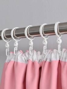 6 piezas Cortina Gancho - Blanco - Ver 4