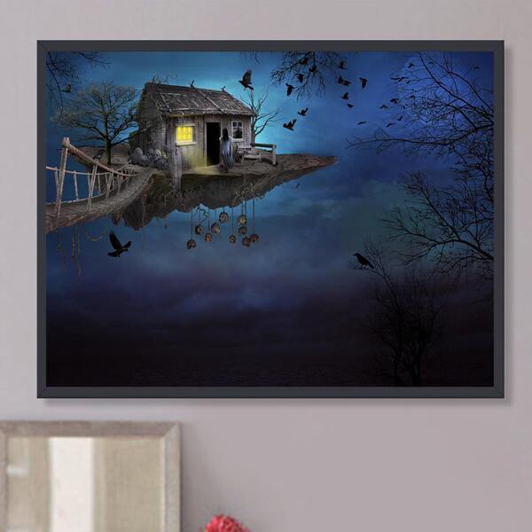 

House Pattern DIY Diamond Painting Without Frame, Multicolor