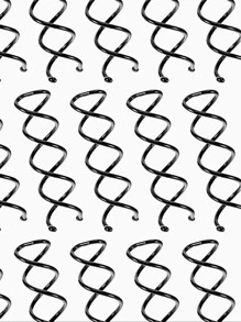 24 件螺旋发夹，旋转发夹防刮圆形头，扭曲螺丝发夹，适合女士发髻发型 DIY，螺旋发夹黑色